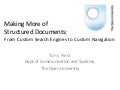 Exploiting Structured Course Materials