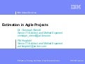 Estimation Agile Projects