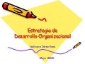 Estrategia de desarrollo organizacional