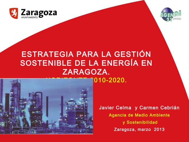 Estrategia para la Gestión Sostenible de la energía en Zaragoza