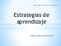 Estrategias aprendizaje