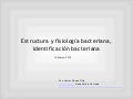 Estructura morfología identificación bacteriana