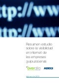 Estudio visibilidad online empresas gipuzkoa  overalia adegi-2013