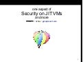 Security on JIT