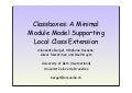 Classboxes
