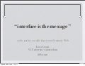 ESWC2011 Summer School: Front-end to the Semantic Web