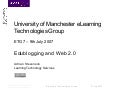 ETG 7 - Edublogging and Web 2.0