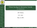 Ethical hacking & Information Security