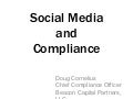 Social Media and Compliance