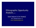 Ethographic opportunity analysis 2011(delcore&mullooly)