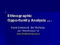 Ethnographic Opportunity Analysis (Oct.5,2009)