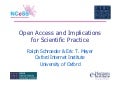 Ethox: Open Access And Sci Practice
