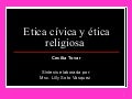 Etica CíVica Y éTica Religiosa