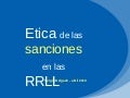 Etica sanciones