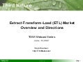 ETL Market Webcast