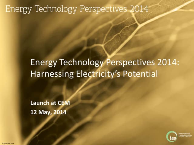 Energy Technology Perspectives 2014