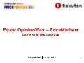 Etude Opinionway PriceMinister - Revente des cadeaux de Noel