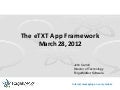 Etxt app framework
