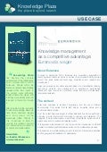 Knowledge Plaza use case - Knowledge management as a competitive advantage: Euranova’s wager