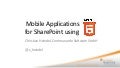 European SharePoint Conference: Mobile Applications for SharePoint using HTML5