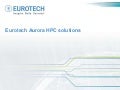 Eurotech   aurora (eurora) - most efficient hpc