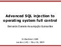 Advanced SQL injection to operating system full control (short version)