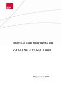 SDP:n EU-vaaliohjelma09