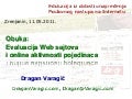 Evaluacija Web sajtova i online aktivnosti pojedinaca