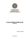 Evaluación curricular. parte i. 2012