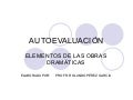 EVALUACION ELEMENTOS DE LAS OBRAS DRAMATICAS