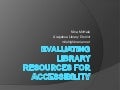 Evaluating libraryresourcesamigos