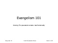 Evangelism101