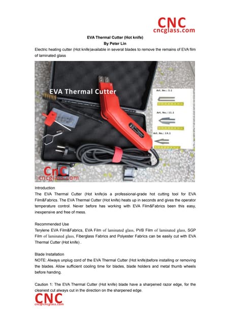 Eva thermal cutter(hot knife)