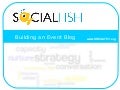 Building an event blog