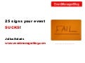 25 signs your event SUCKS