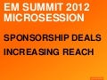 Sponsorship Deals and Increasing Reach