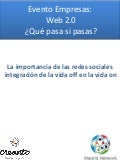 Evento madrid network y creanto
