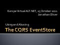 Europe Virtual ALT.NET - EventStore v3