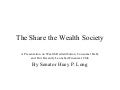 Announcing the Share the Wealth Society, an Exciting New Financial Club