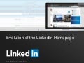 Evolution of the LinkedIn Homepage