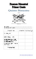 EXAMEN 1° "A" QUINTO BIMESTRE