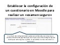 Examen seguro en Moodle