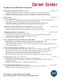 Example Accomplishment Statements