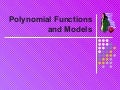 Examples of different polynomial graphs