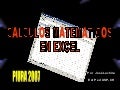 EXCEL EN LAS OPERACIONES DE NUMEROS NATURALES