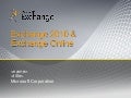 Exchange 2010 and exchange online