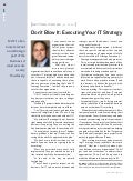 Executing Your IT Strategy