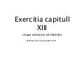 Exercitia cap. xiii