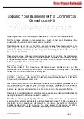 Expand Your Business with a Commercial Greenhouse