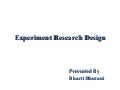 Experiment variables